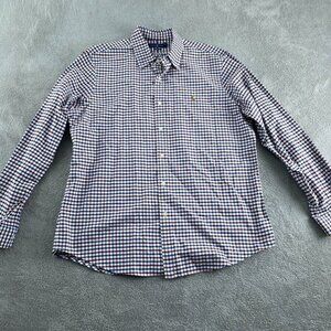 Ralph Lauren Classic Fit XL Multicolor Checkered Button-Down Shirt 5577